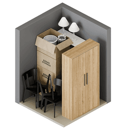 Small storage unit illustration
