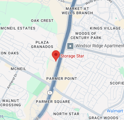 Map showing location of Storage Star North Mopac in Austin, Texas