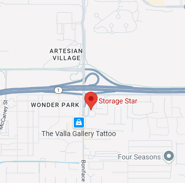 Map showing location of Storage Star Boniface in Anchorage, Alaska
